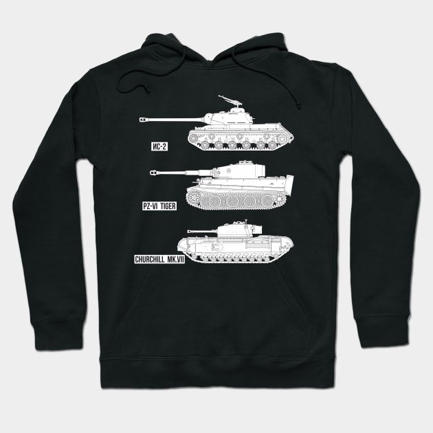 Heavy tanks of the Second World War Hoodie by FAawRay